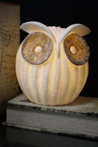  OUT OF STOCK 8"H OWL LAMP [480737]